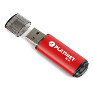 Преносима памет Platinet X-Depo USB, 32 GB, червена